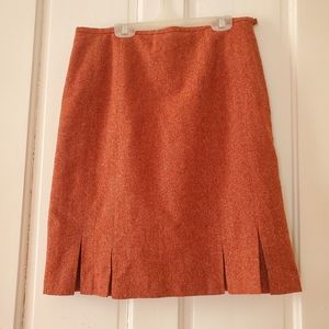 Talbots wool blend rust skirt 10P NWT